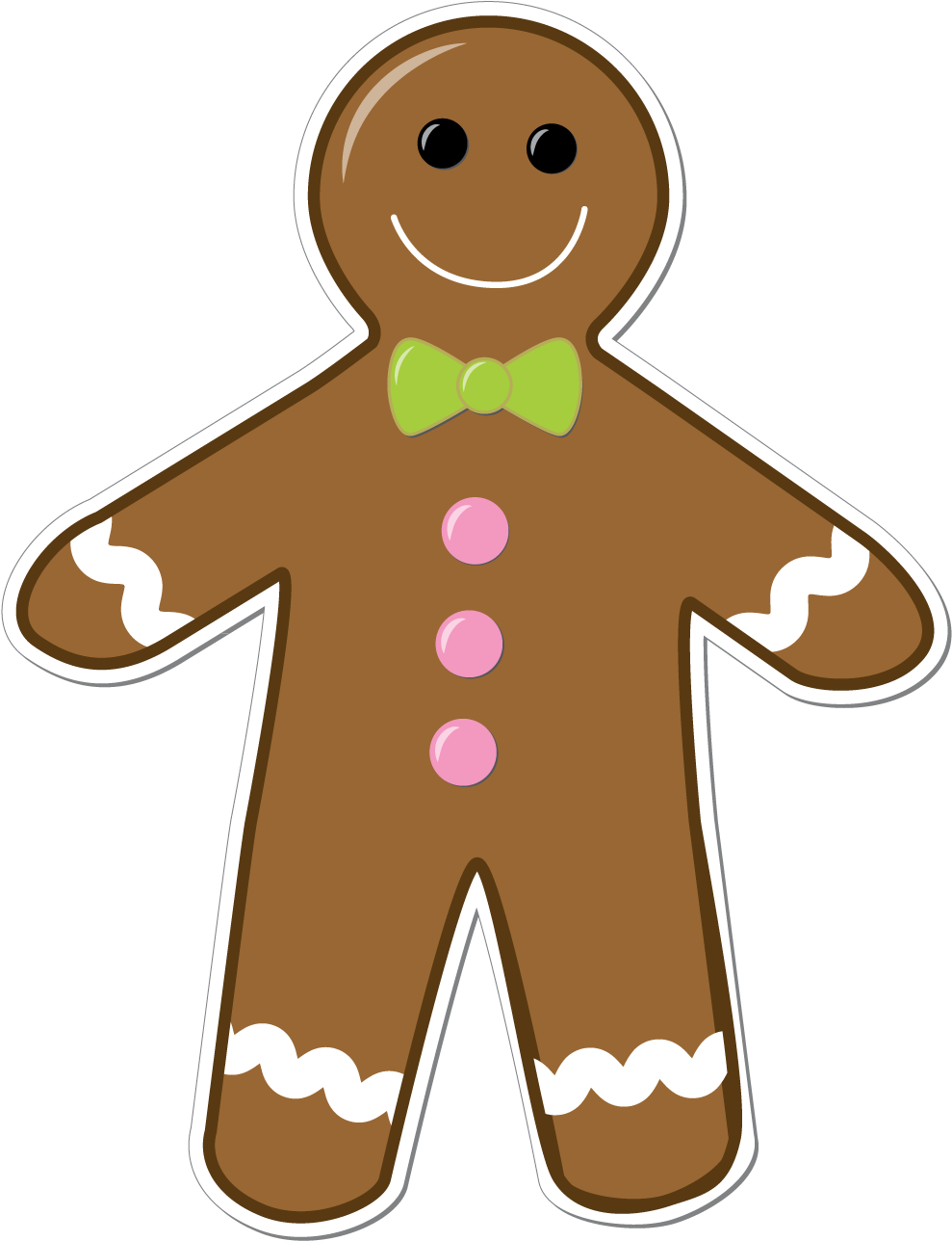 Displaying 18 Images For Gingerbread Man Border - Gingerbread Man Transparent Background Clipart (1019x1302), Png Download
