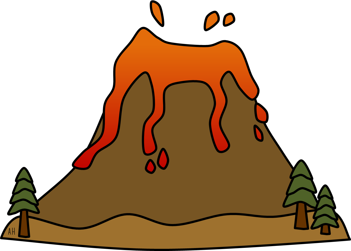 Erupting Volcano Royalty Free Clip Earth Science Clip Art Png