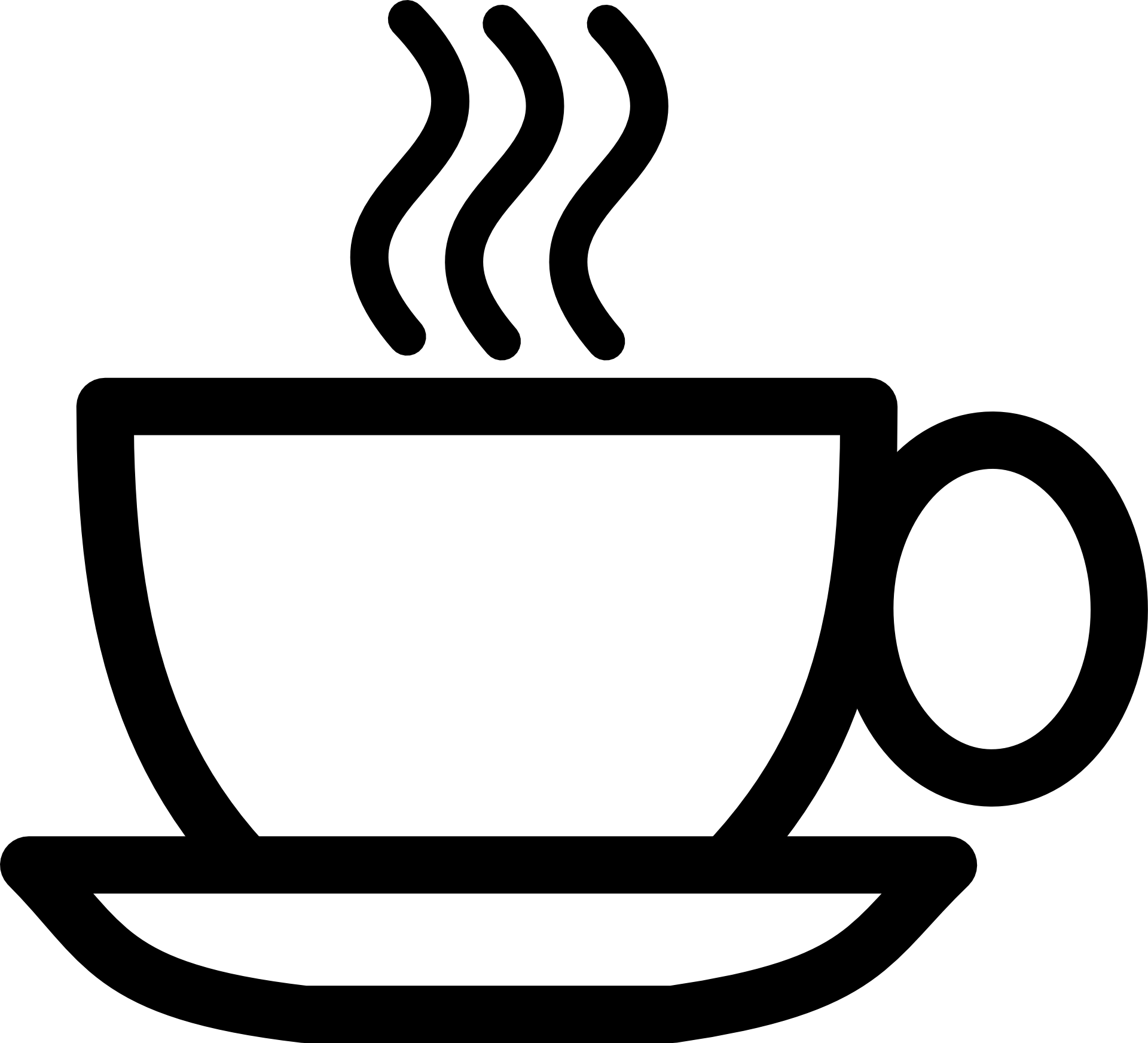 Coffee Cup Clip Art Vector Clip Art Online Royalty - Coffee Cup Clip Art Black White - Png Download (600x545), Png Download