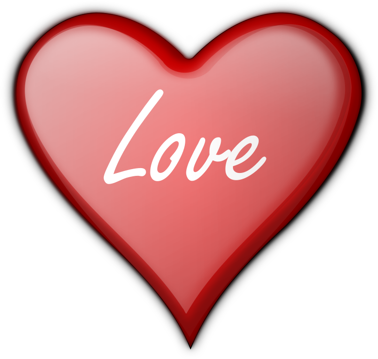 Love Heart Clip Art At Clker - Coeur De La St Valentin - Png Download (600x575), Png Download