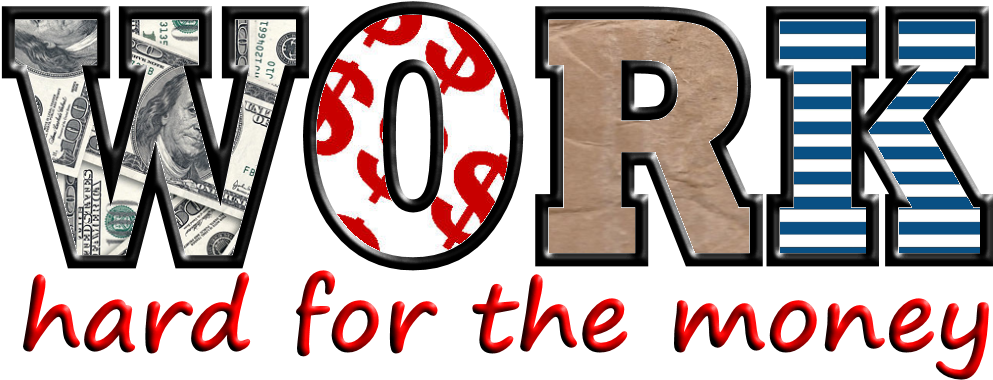 Work Hard For The Money Word - Clip Art - Png Download (1074x469), Png Download