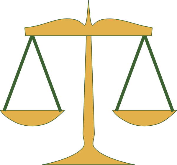 Judge Scale Clip Art - Png Download (600x562), Png Download