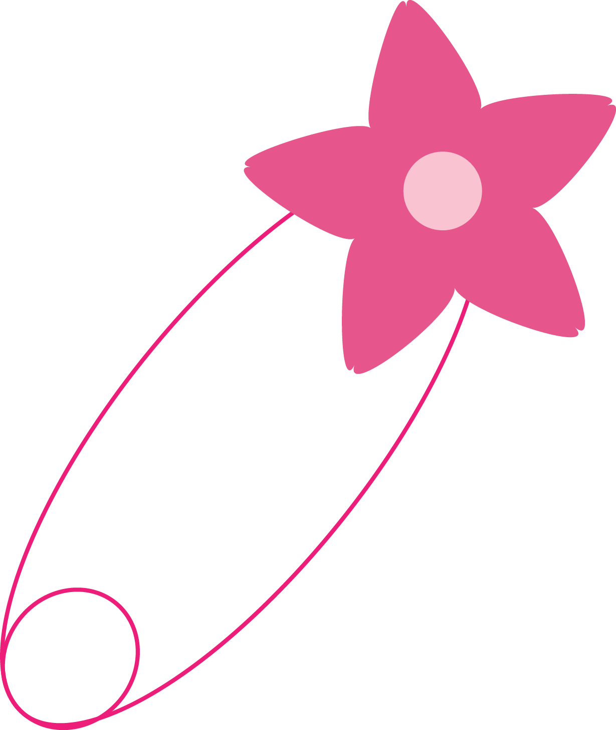 Photo By @daniellemoraesfalcao - Pink Baby Safety Pin Clipart (1229x1455), Png Download