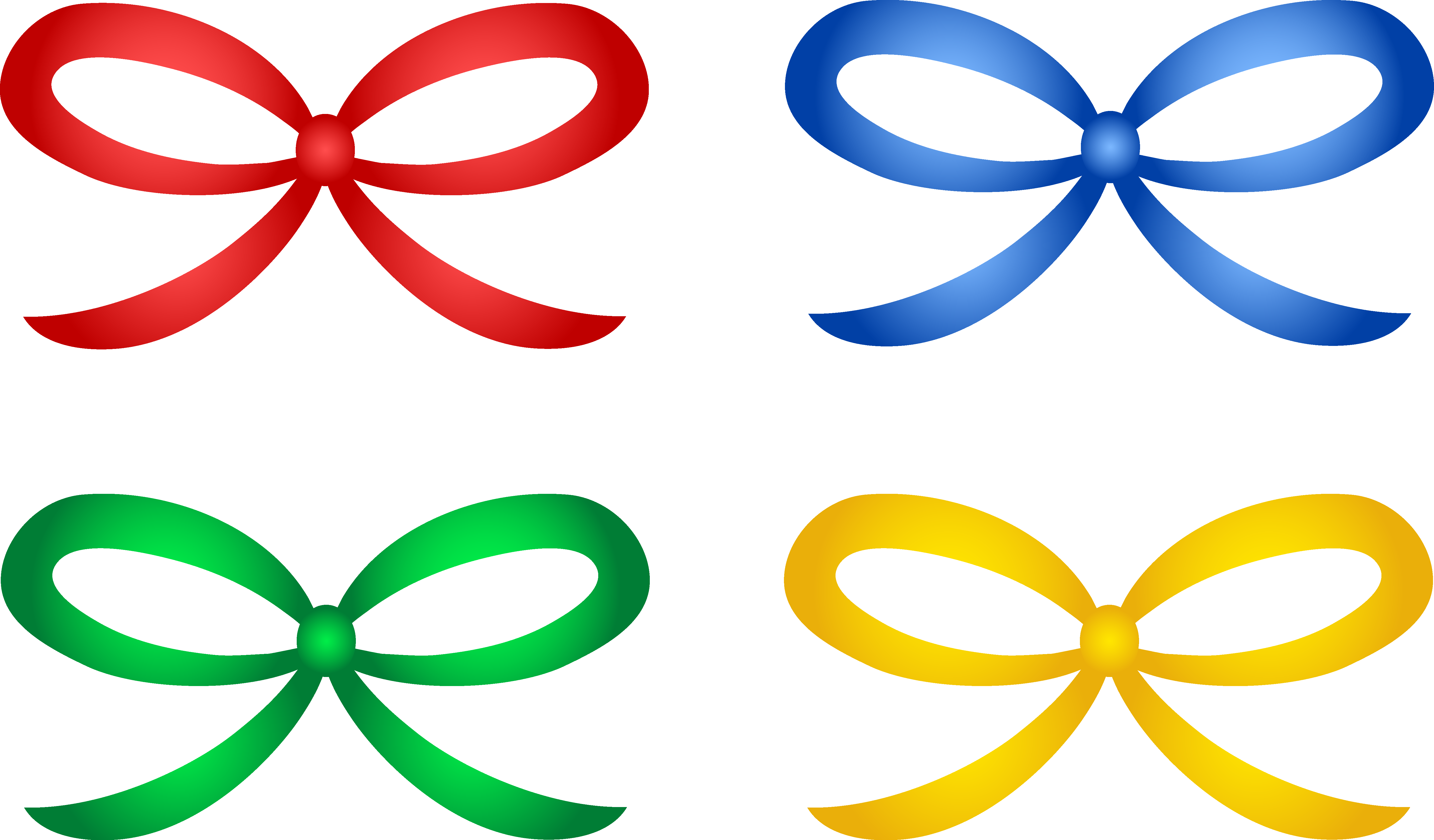 Banner Freeuse Download Clipart Ribbons And Bows - Ribbon Bow Clipart - Png Download (5698x3339), Png Download