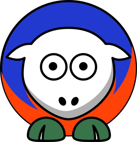 Original Png Clip Art File Sheep -florida Gators Transparent Png (576x600), Png Download