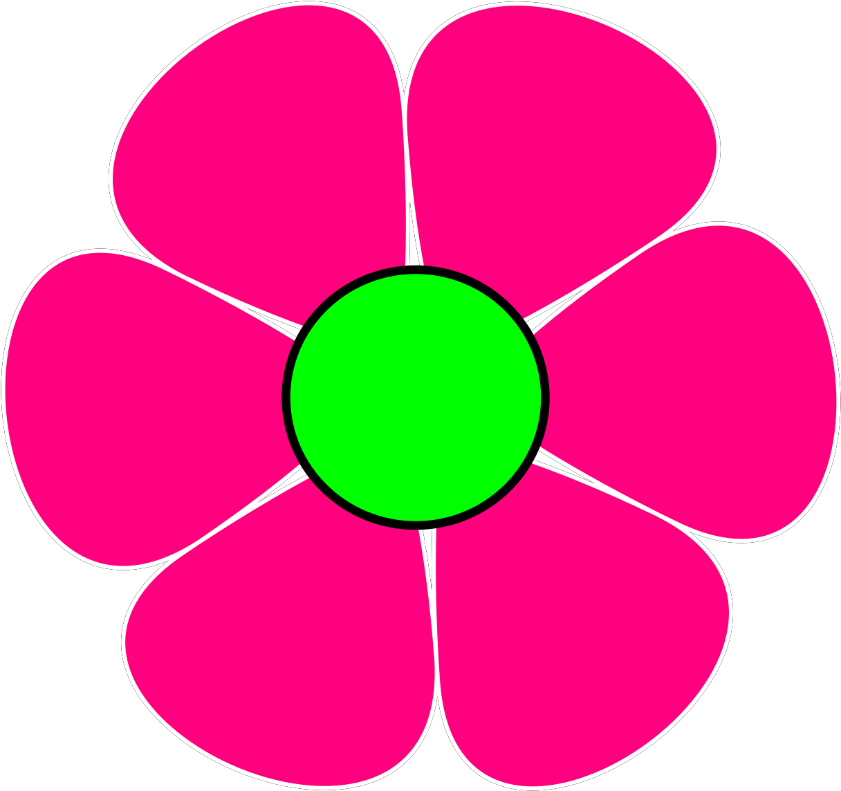 Cute Flower Clipart - Purple Flowers Clip Art - Png Download (600x564), Png Download