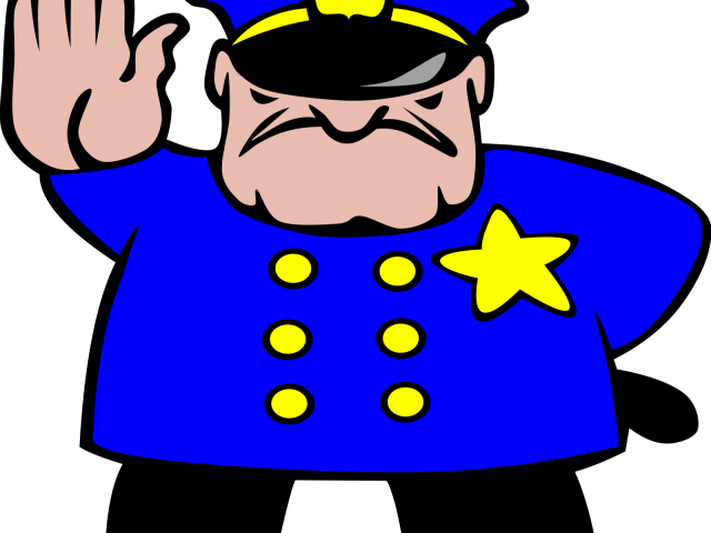 Us History Clipart Government - Stop Police Man - Png Download (640x480), Png Download