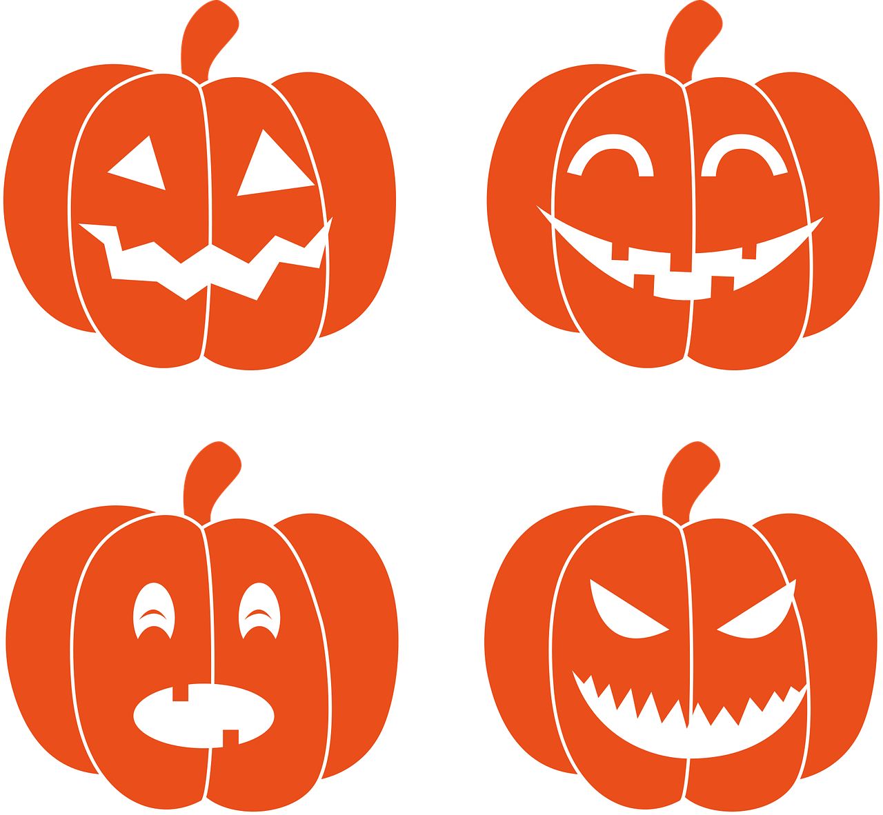 History Clipart Halloween - Paper Jack O Lanterns Templates - Png Download (779x720), Png Download