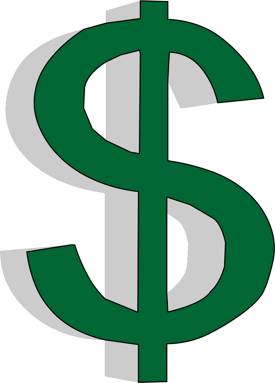 Medium Image - Dollar Signs Clipart Transparent - Png Download (566x800), Png Download