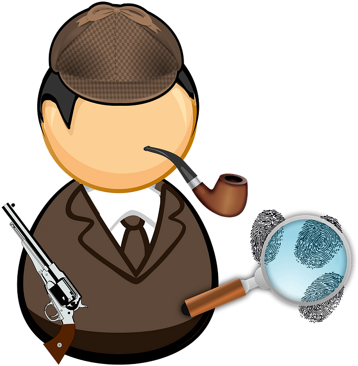 Sherlock Holmes Detective Private Investigator Computer - นักสืบ การ์ตูน Png Clipart (746x750), Png Download