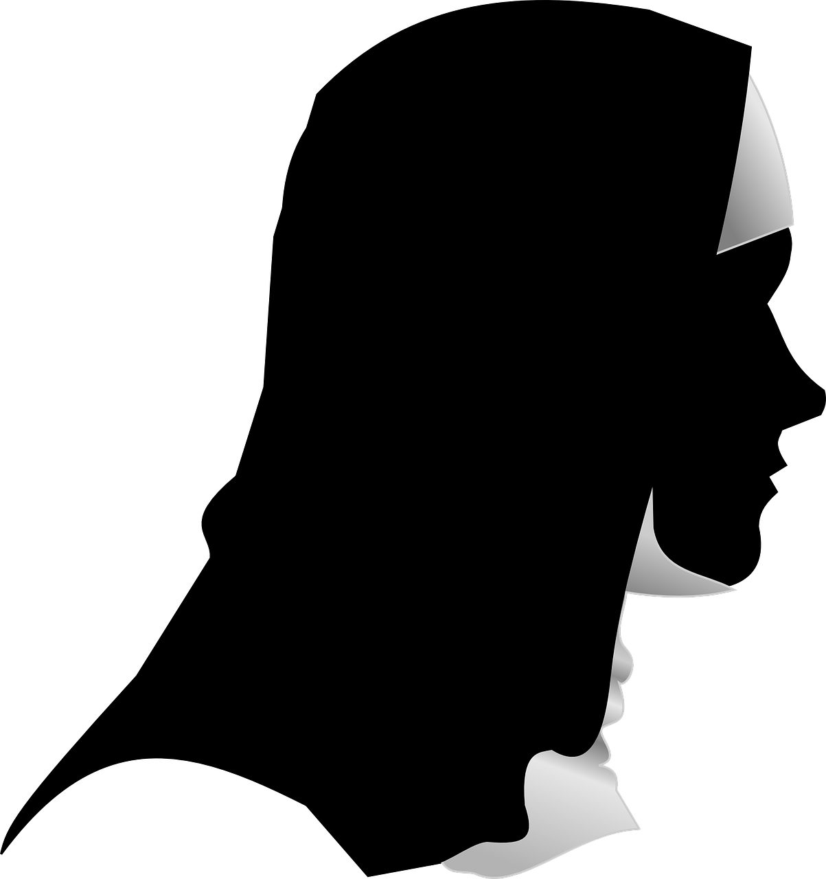 Sherlock Holmes Clip Art - Silhouette Of A Nun - Png Download (752x800), Png Download
