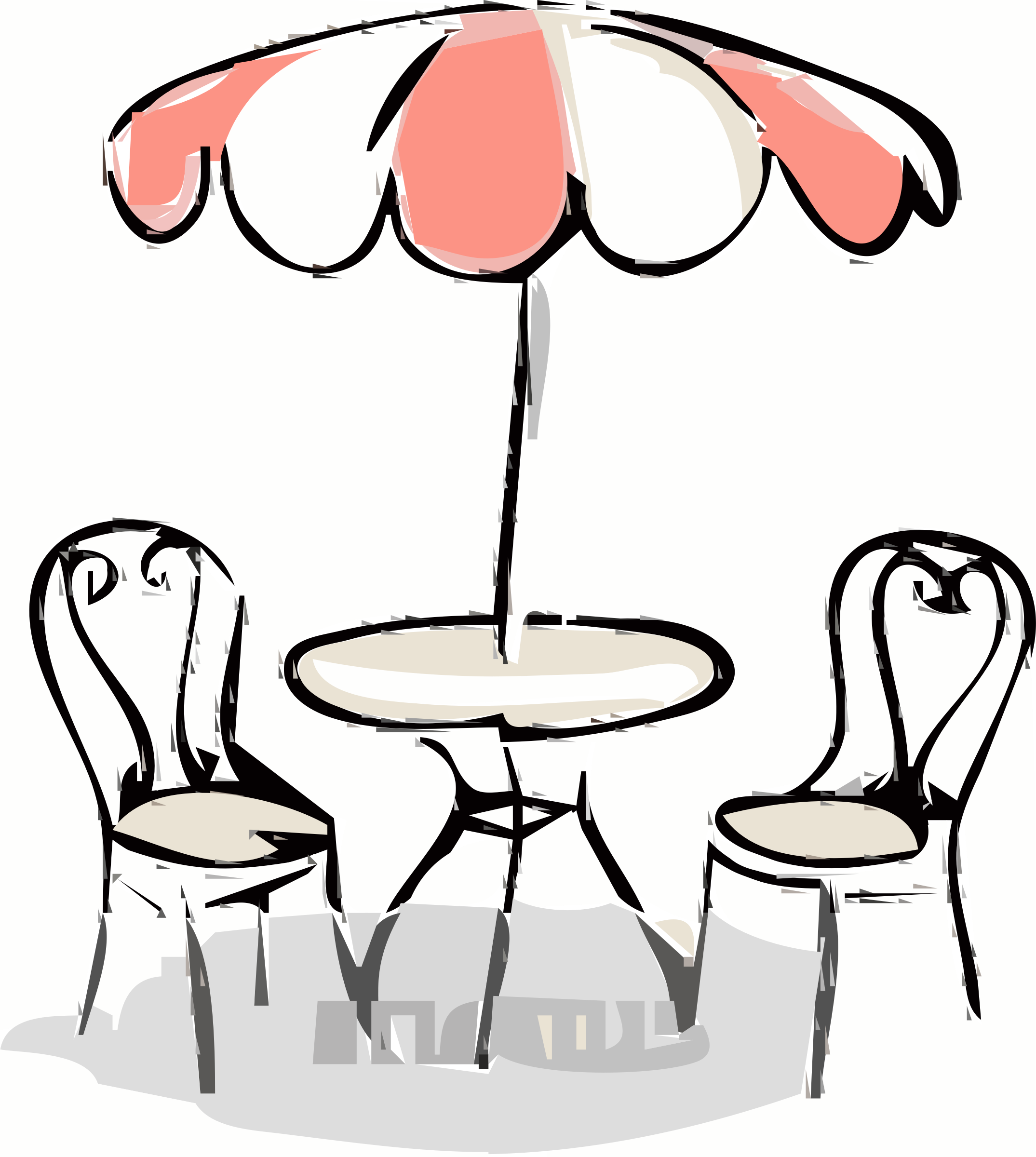 Big Image - Cartoon Patio Clipart (2149x2400), Png Download