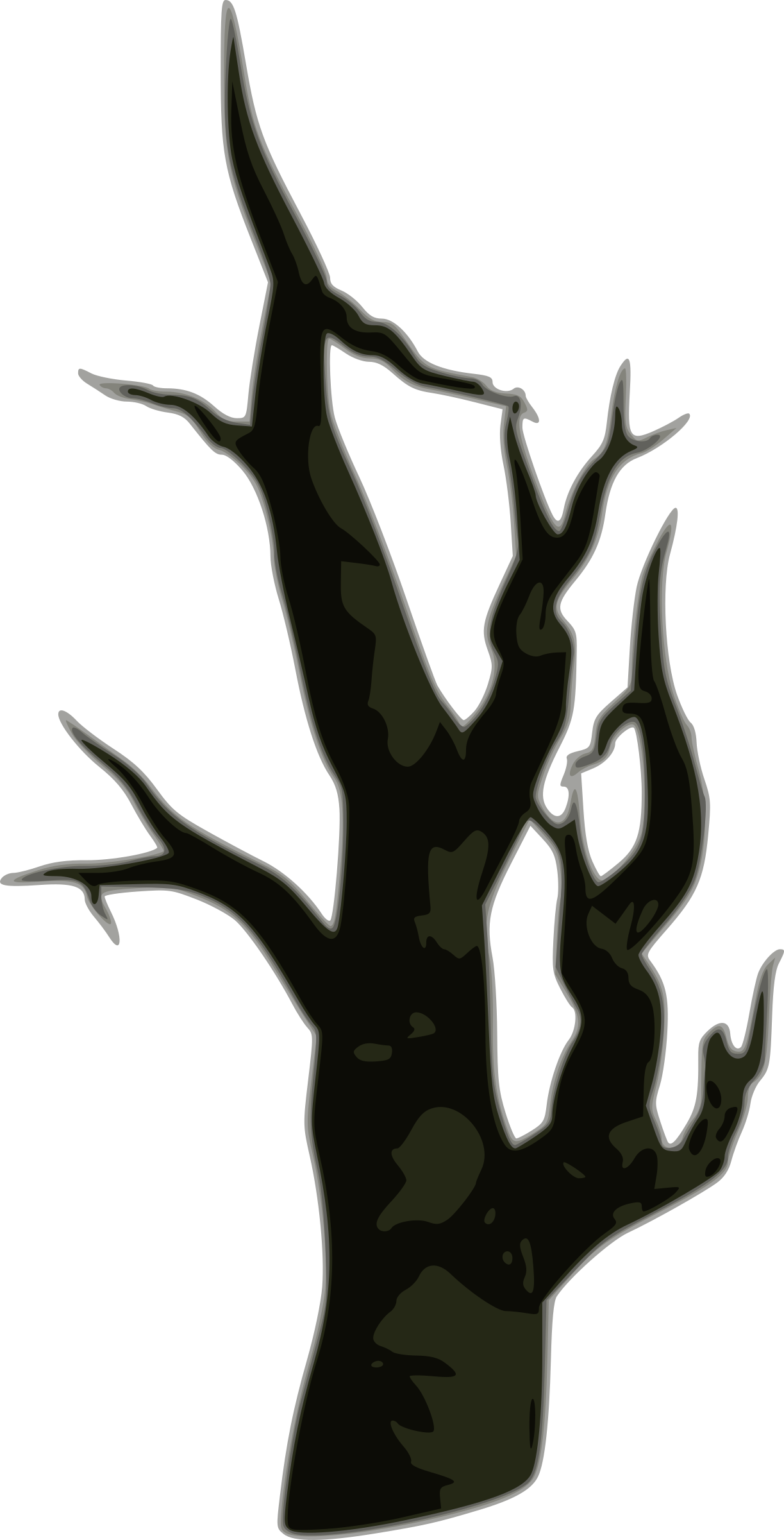Dead-end - Clipart - Dead Tree Clip Art - Png Download (459x900), Png Download