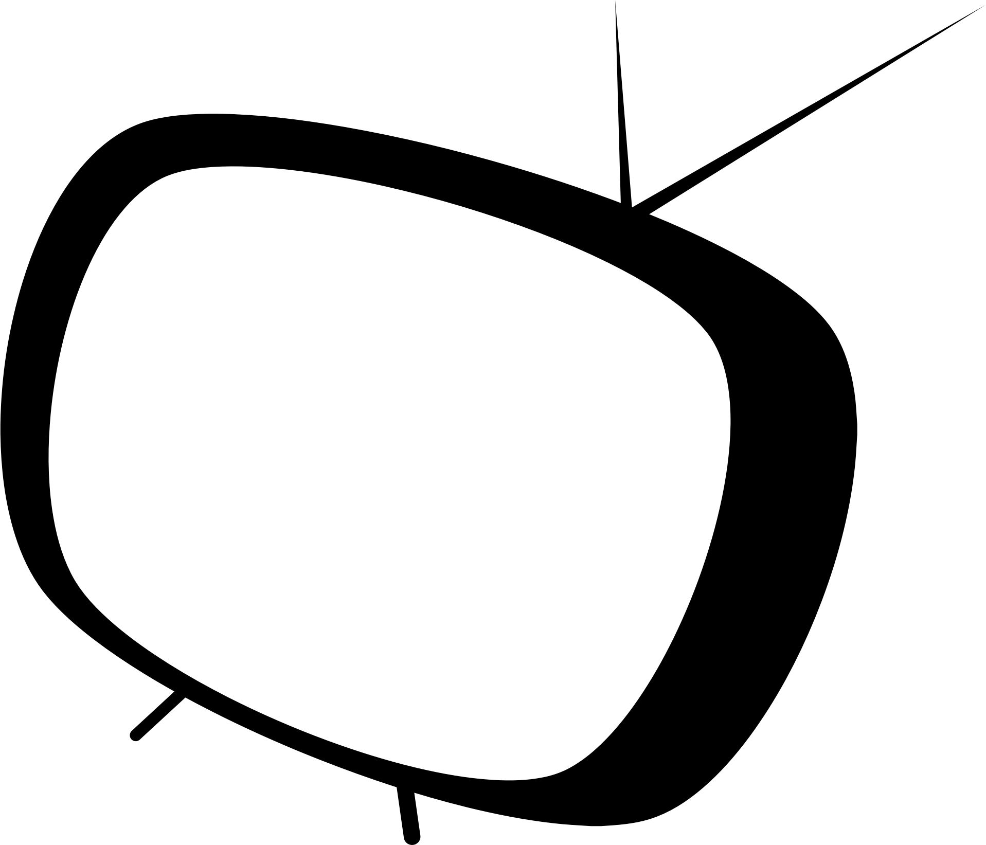 Television Clip Art - Drawing Tv - Png Download (1917x1643), Png Download