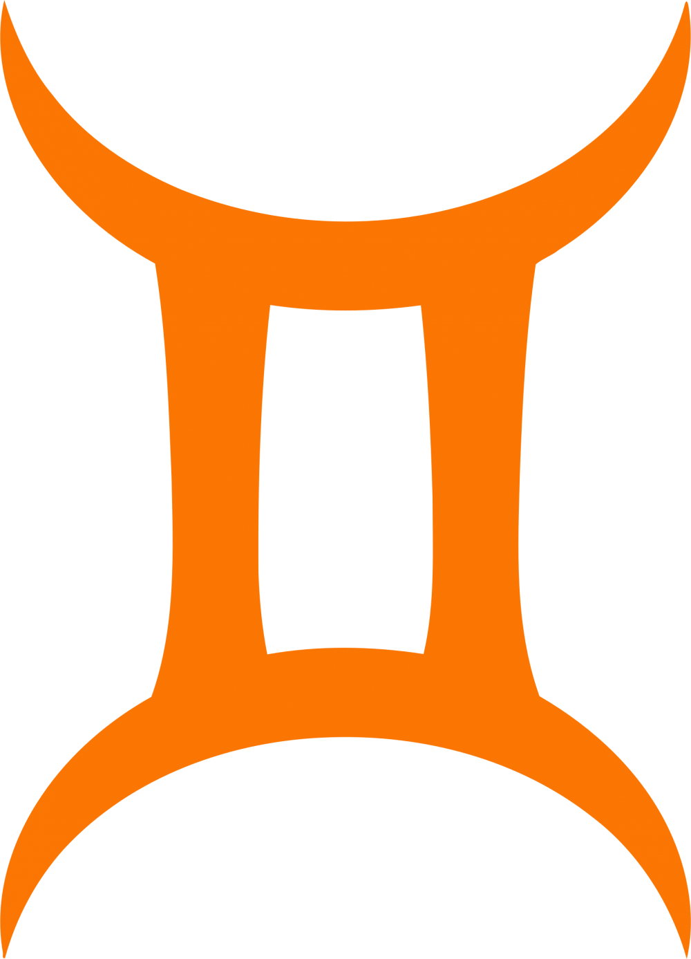 Gemini Png Clipart Gemini Symbol Clip Art - Signo De Geminis Png Transparent Png (900x1249), Png Download