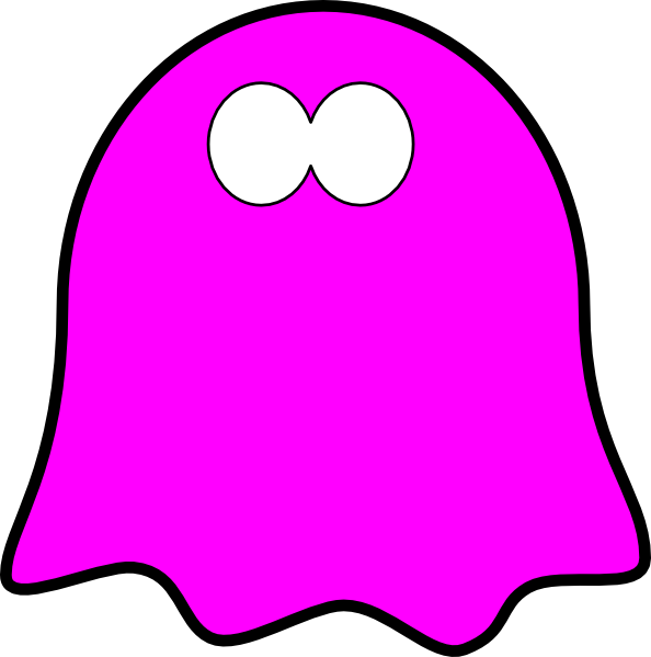 Purple Ghost Clip Art - Png Download (594x599), Png Download