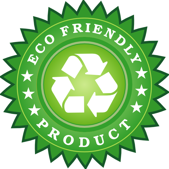 Eco Friendly Product Sticker Clipart (594x596), Png Download