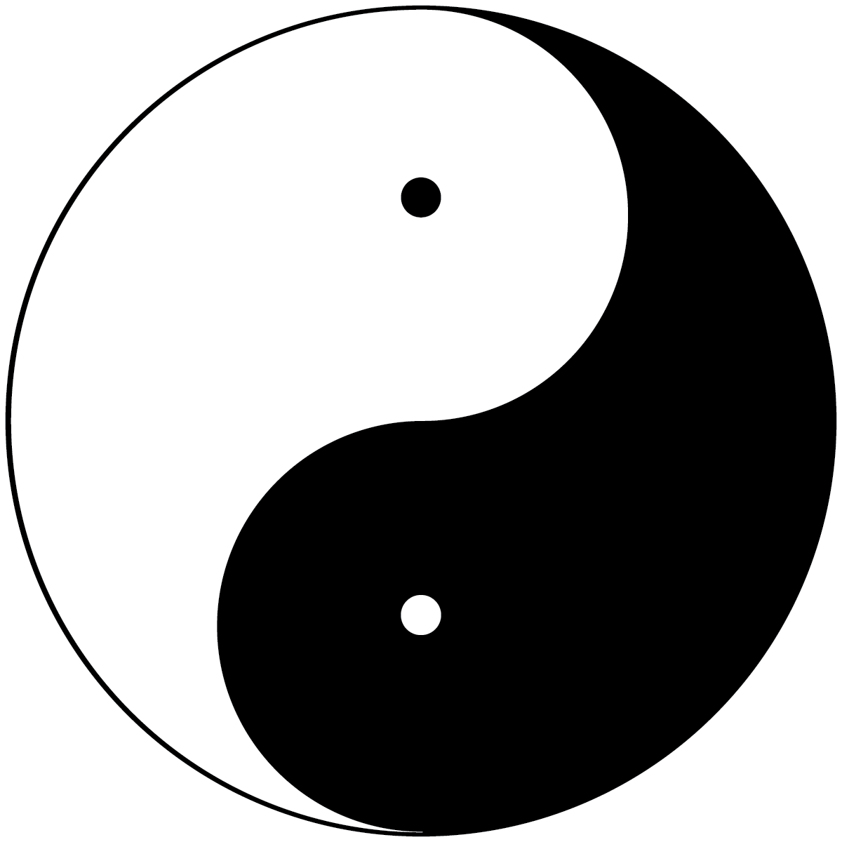 Other Popular Clip Arts - Yin And Yang Jpg - Png Download (1200x1200), Png Download