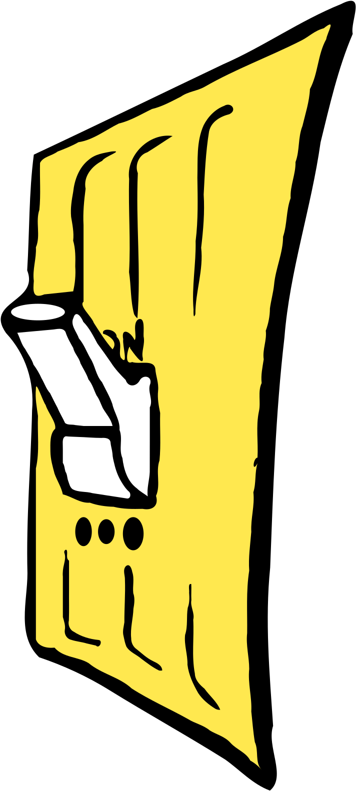 Making The Flip - Clip Art Light Switch - Png Download (640x1280), Png Download