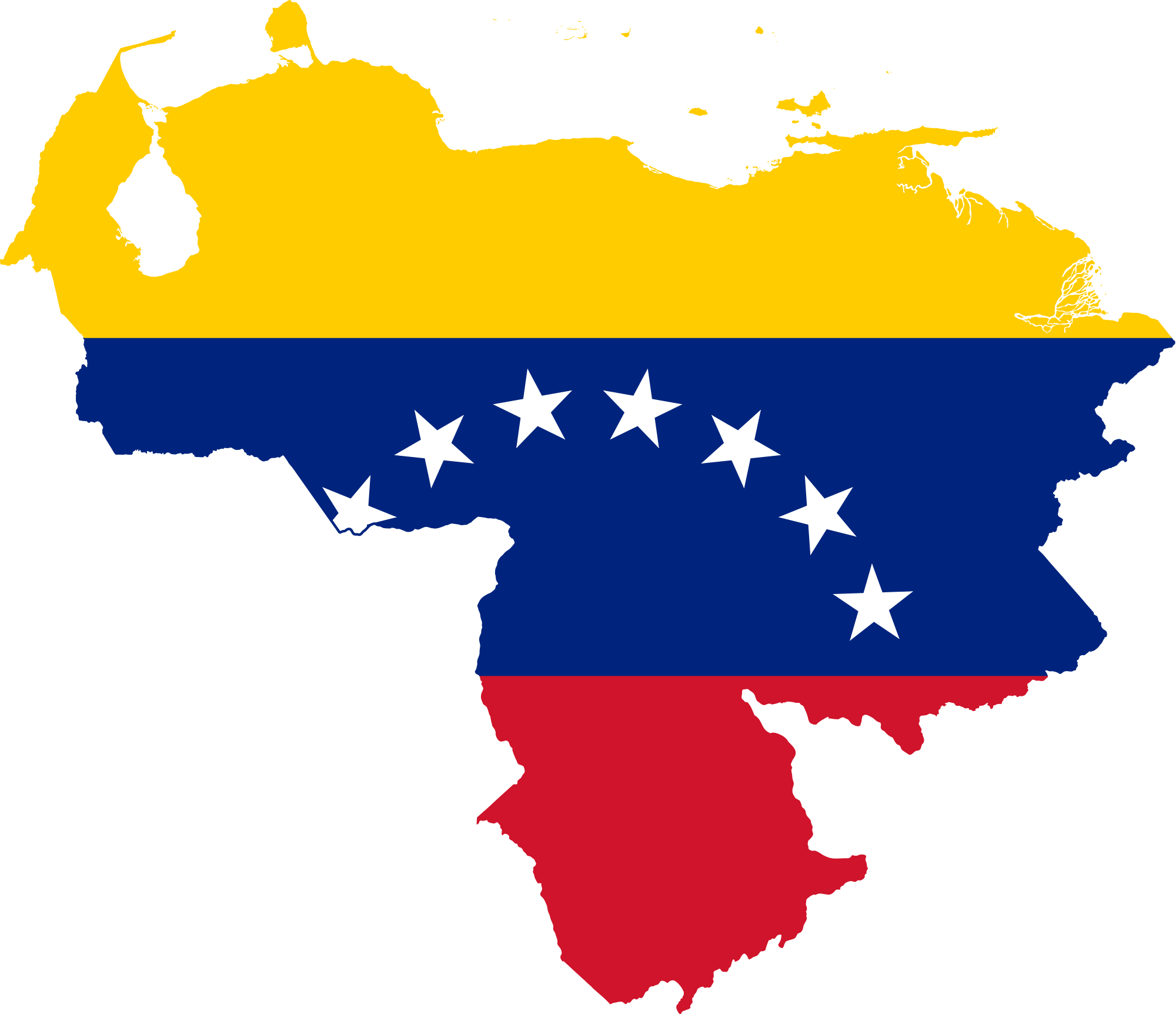 Venezuelans Turn To Bitcoin As Government Crackdown - Venezuela Flag Map Clipart (2000x1724), Png Download