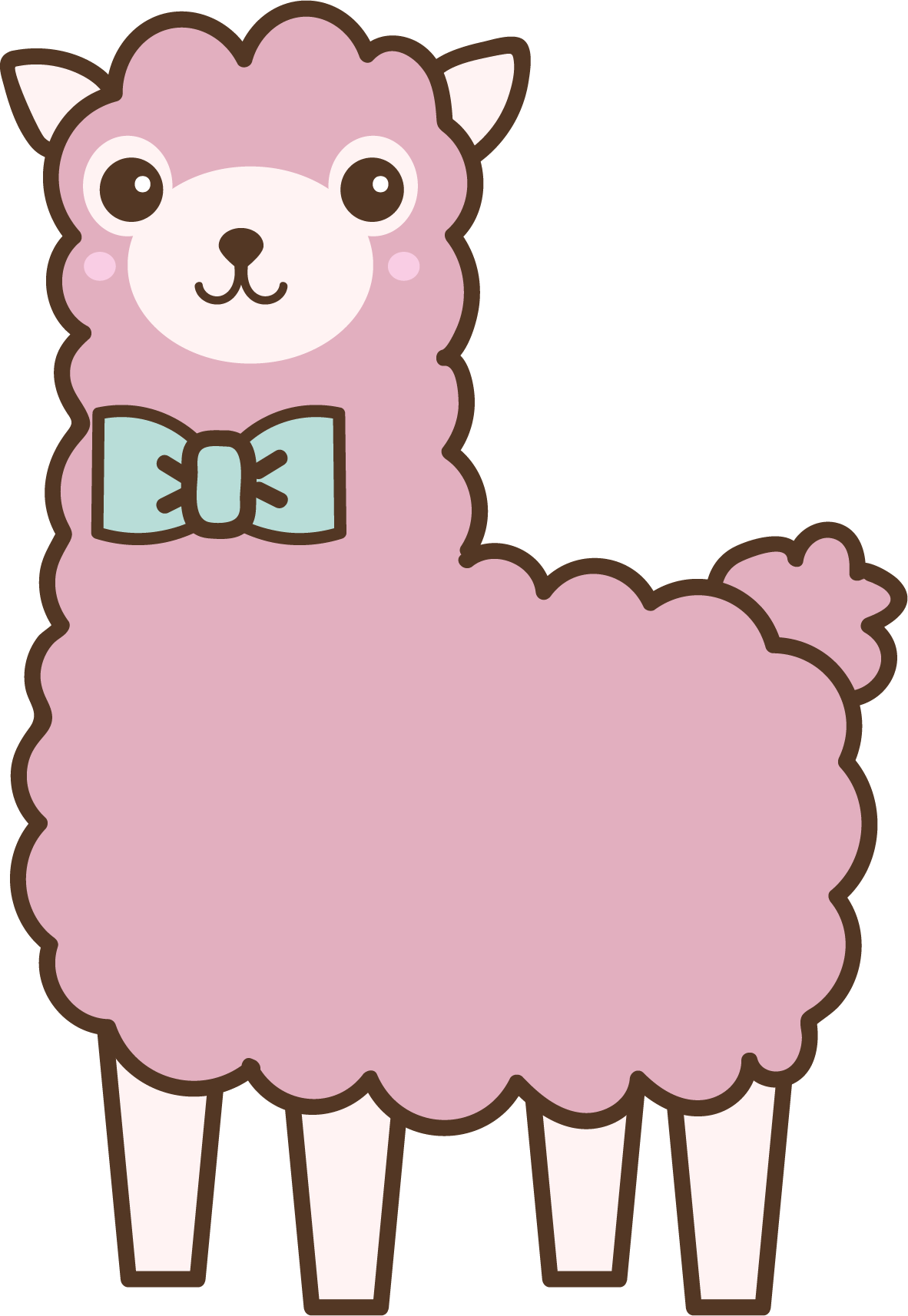 Big Image - Llama Cute Clipart - Png Download (860x1246), Png Download