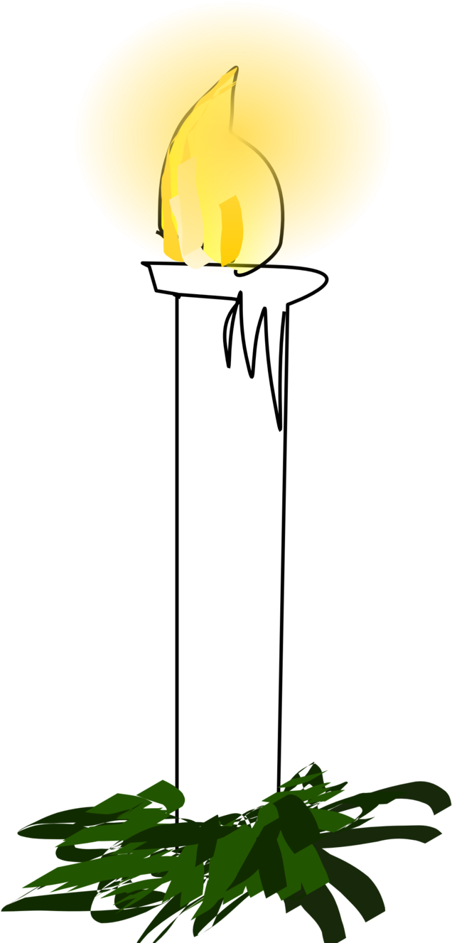 Free Christmas Light - Christ Candle Clipart - Png Download (566x800), Png Download