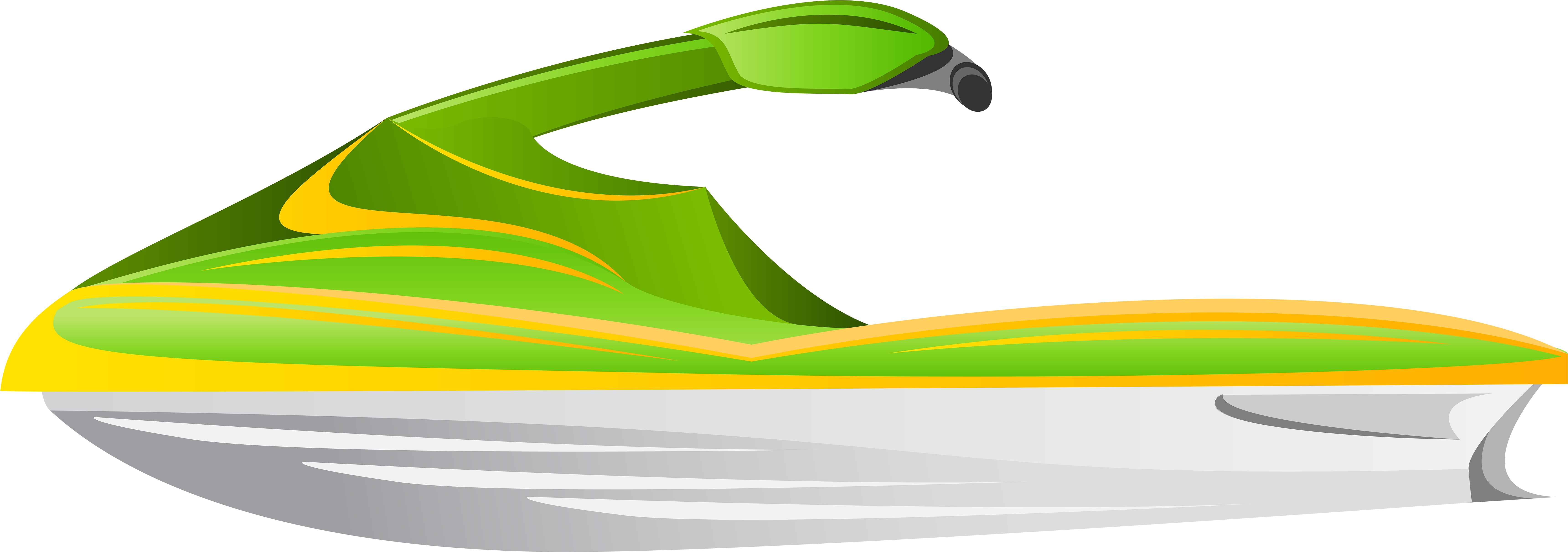 Motor Boats Clip Art - Speed Boat Clipart Png Transparent Png (7000x2539), Png Download