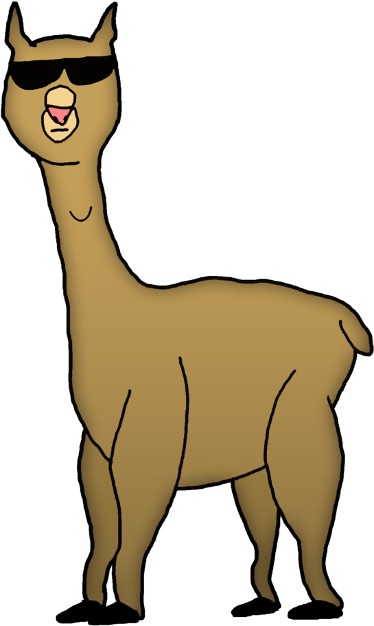 Cartoon Llama Clip Art - Cartoon Llama No Background - Png Download (900x1205), Png Download