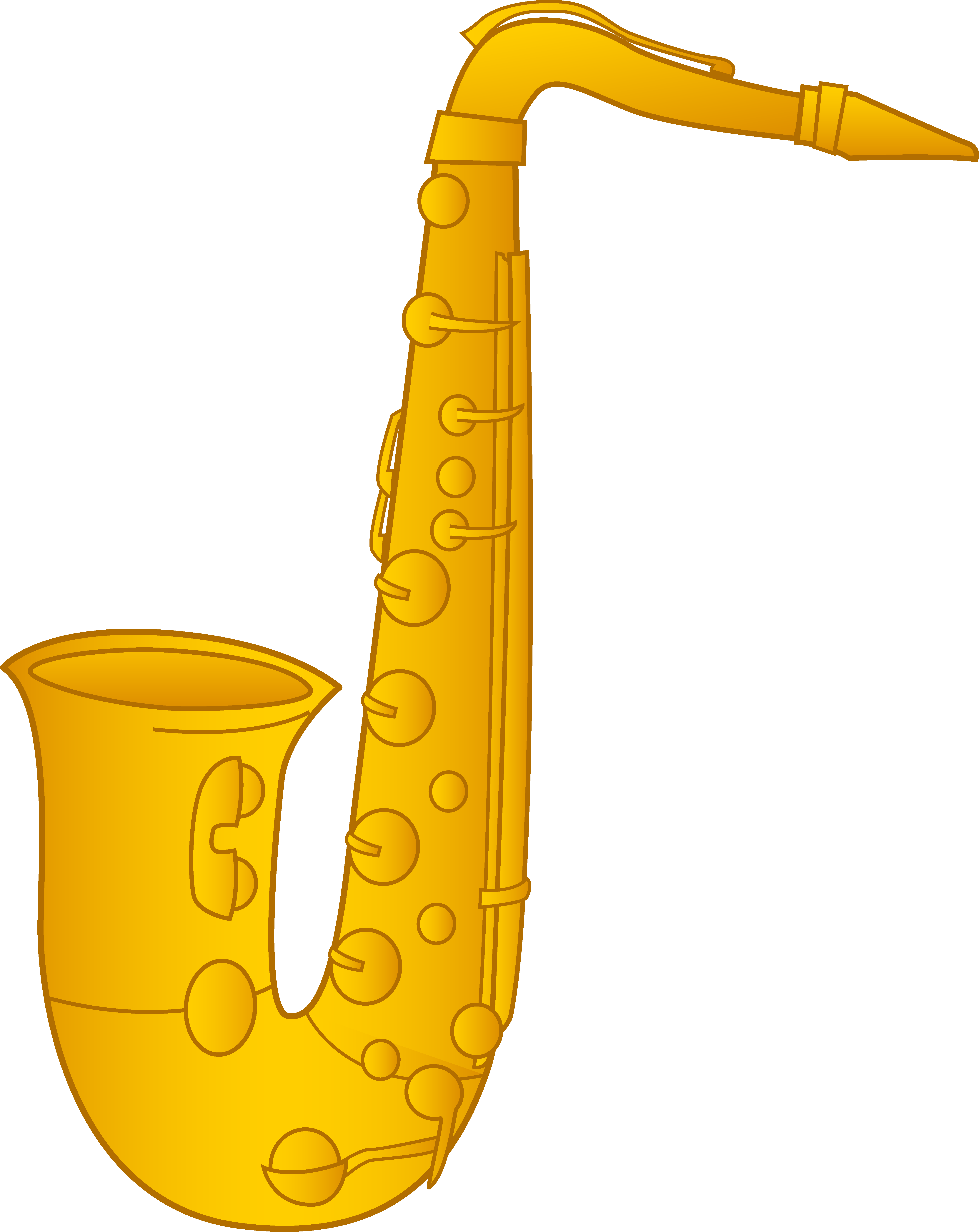 Saxophone Cliparts - Jazz Saxophone Clip Art - Png Download (5286x6655), Png Download