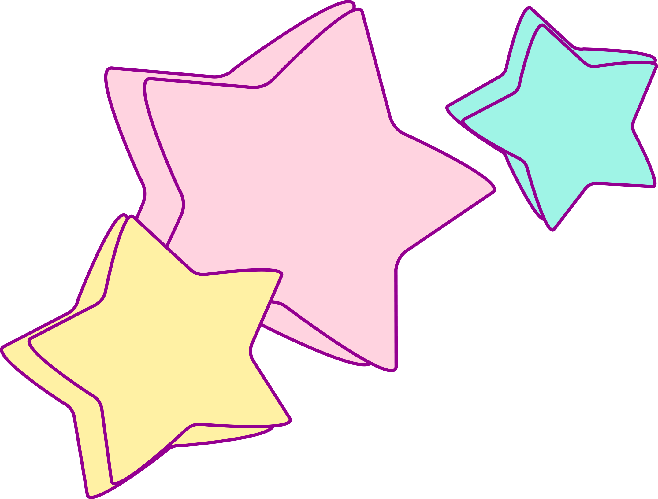1 2 - Estrellas De Unicornios Clipart (2151x1632), Png Download