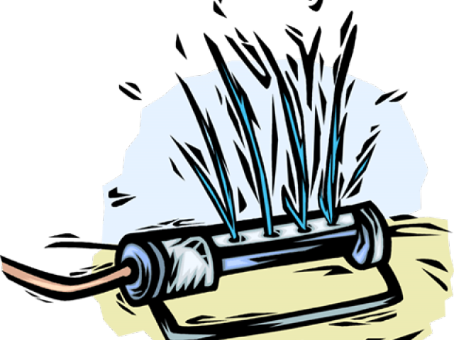 Lawn Clipart Garden Sprinkler - Clipart Sprinkler - Png Download (640x480), Png Download