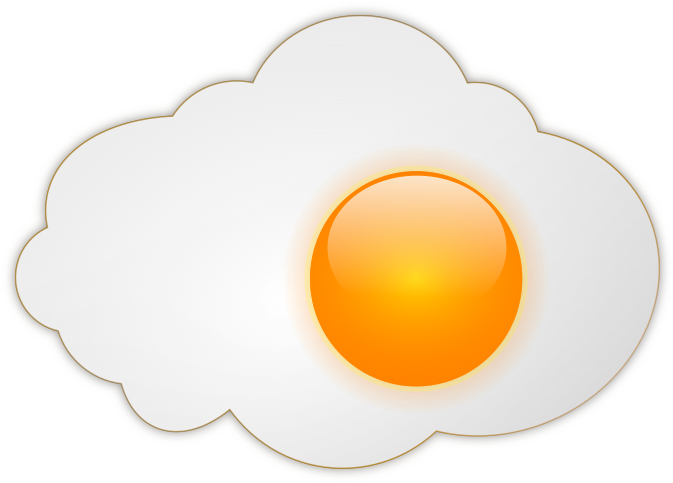 Fried Egg Clipart Illustration Image - Ovo Frito Png Transparent Png (800x566), Png Download