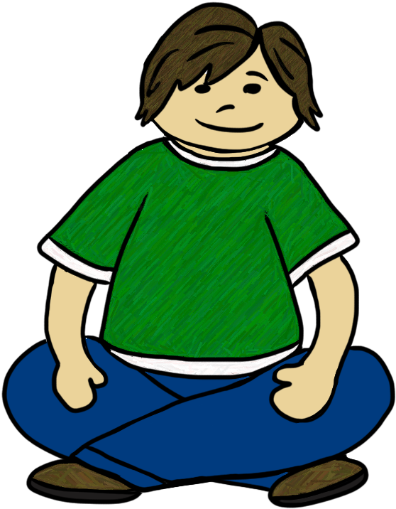 Clip Art By Carrie Teaching First - Kid Sitting Down Clipart - Png Download (650x806), Png Download