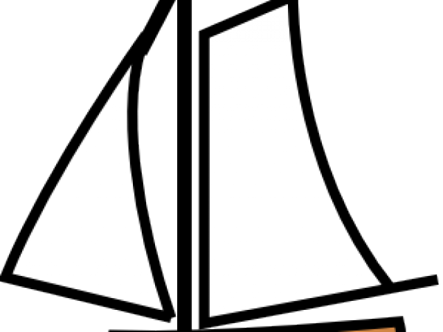 Fishing Boat Clipart Simple Fishing - Sail Boat Cartoon Images Free - Png Download (640x480), Png Download