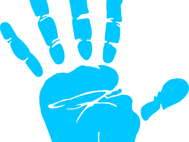 Right Clipart Handprint - Transparent Clip Art Hand - Png Download (640x480), Png Download