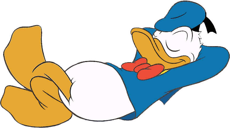 Donald Duck Clipart Micky - Relax Clipart - Png Download (813x459), Png Download