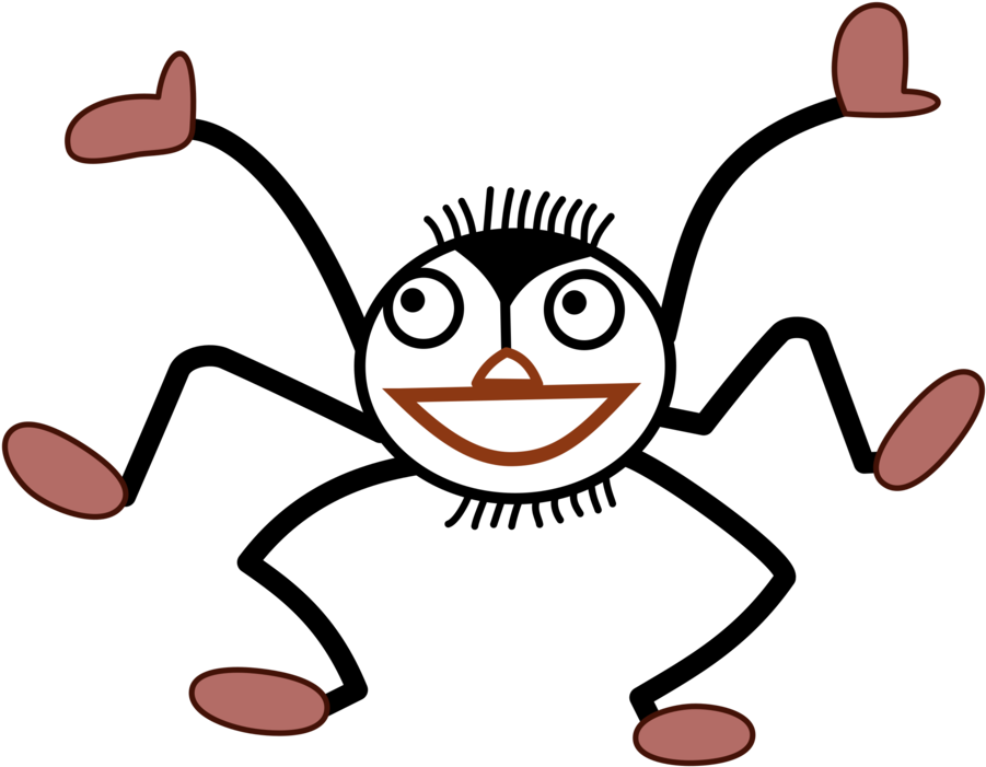 Arachnid Clipart Friendly Spider - Spider Little Miss Muffet - Png Download (800x625), Png Download