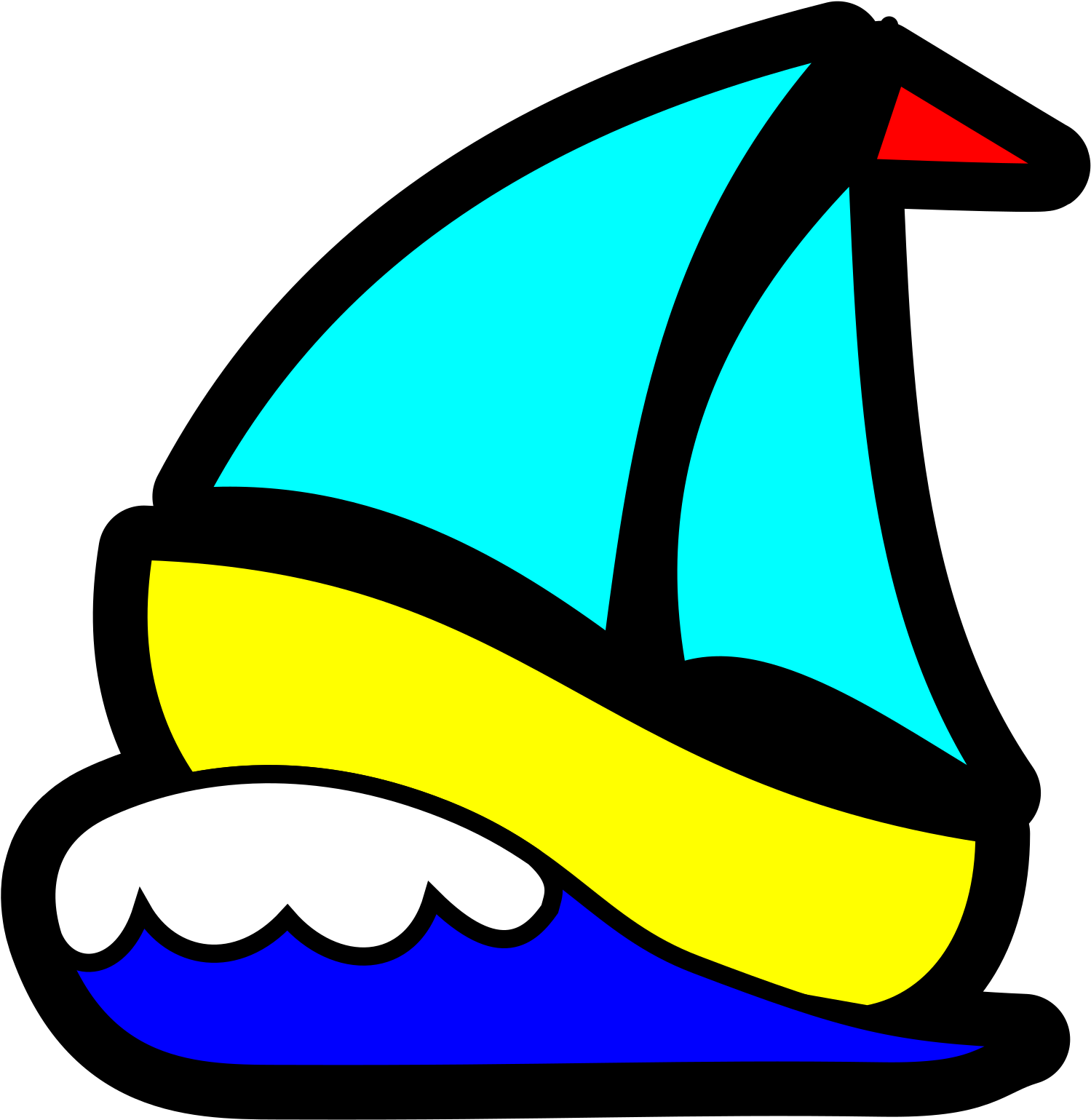 Sail Boat Clip Art - Png Download (582x597), Png Download