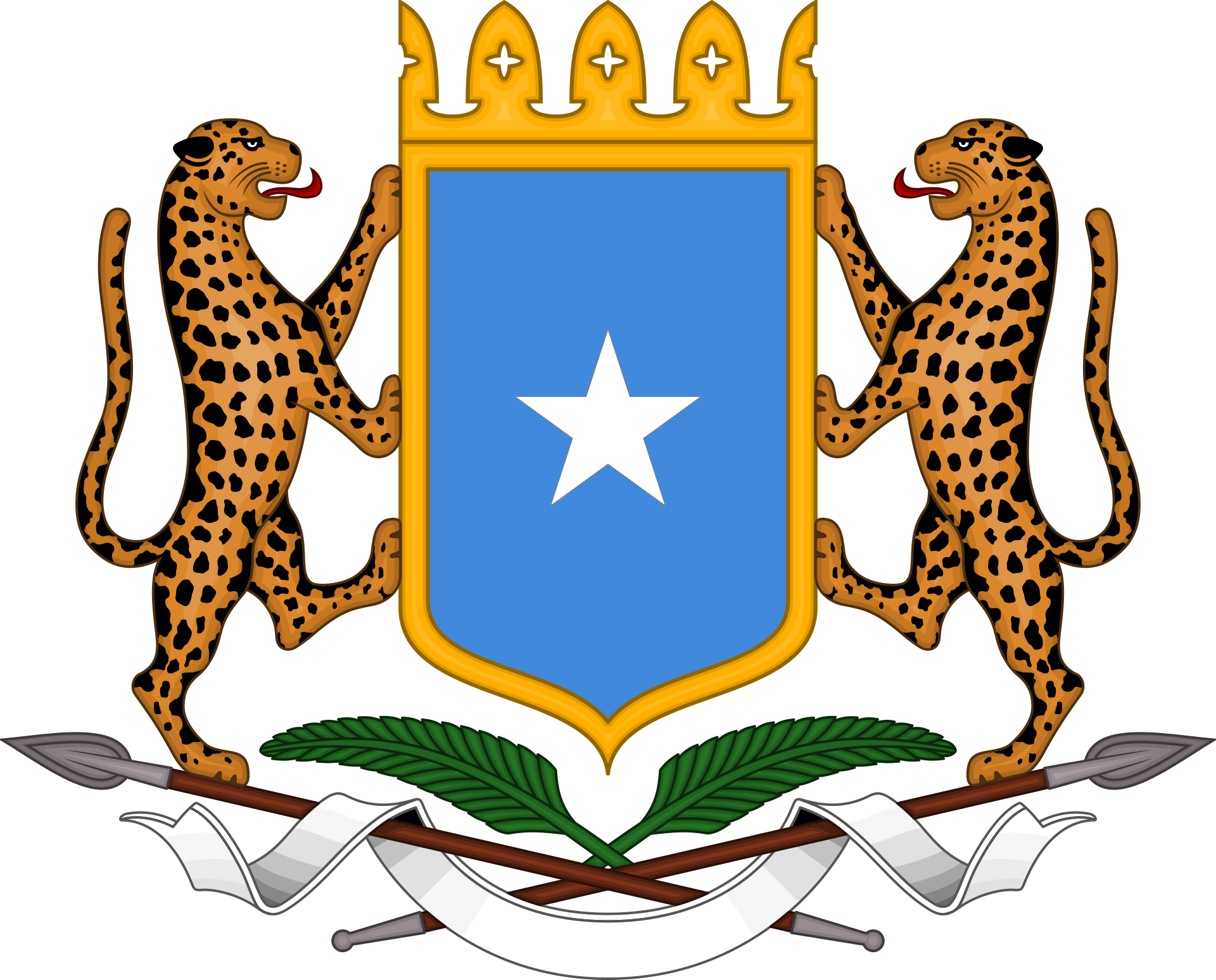 President Clipart National Government - Somalia Coat Of Arms - Png Download (1200x968), Png Download