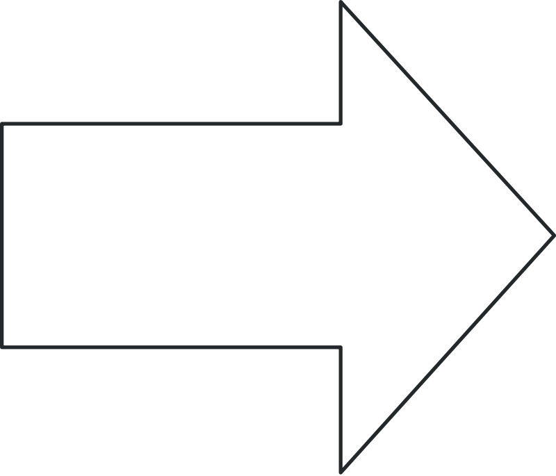 Arrow Right Black Outline Clip Art Download - White Arrow Pointing Right - Png Download (800x685), Png Download