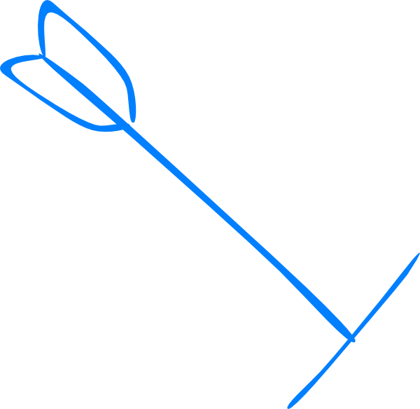 Embedded Blue Arrow Tail Down Right Svg Clip Arts 600 - Png Download (600x584), Png Download