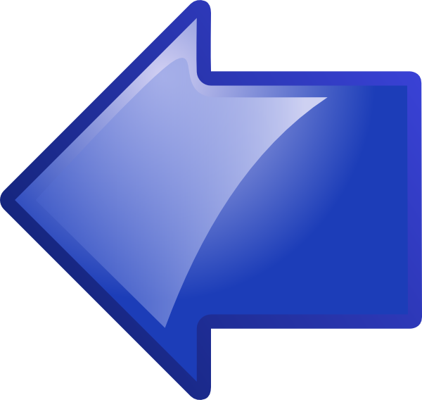Picture Of Arrow Pointing Left - Navy Blue Arrow Clipart - Png Download (600x568), Png Download