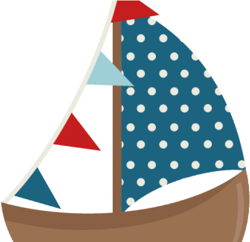 Sailing Boat Clipart Sea Clipart - Cute Sail Boat Clipart - Png Download (640x480), Png Download