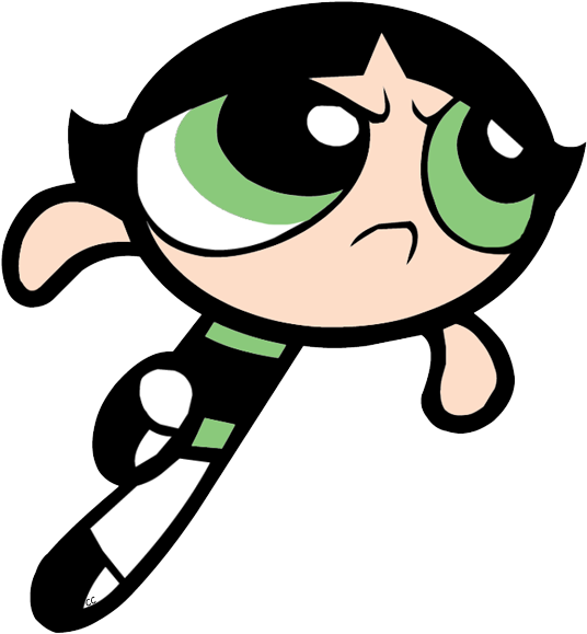Images Were Colored And Clipped By Cartoon Clipart - Bubbles Powerpuff Girl Makeup - Png Download (544x587), Png Download