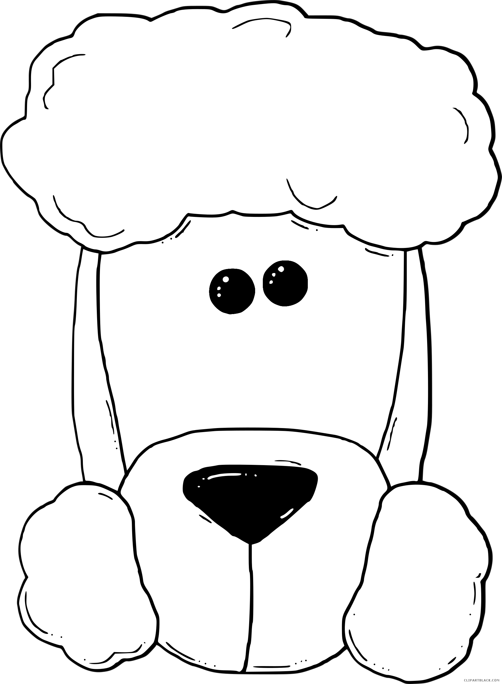 Dog Face Cartoon Outline - Dogs Coloring Pages Face Clipart (600x816), Png Download
