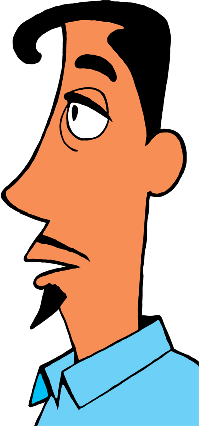 A Perfect World Clip Art People Big - Clipart Man's Profile Png Transparent Png (397x850), Png Download