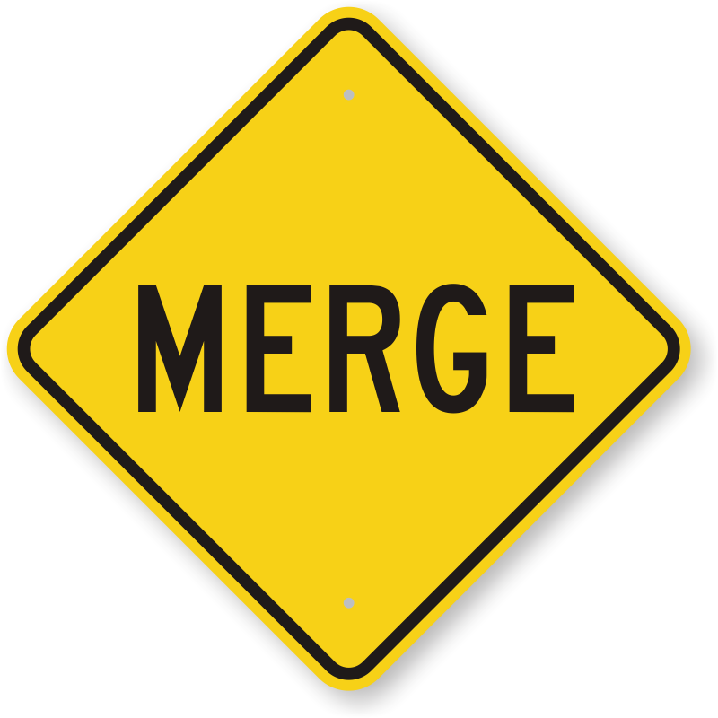 Merge Road Traffic Control Sign - Caution Traffic Sign Clipart (800x800), Png Download