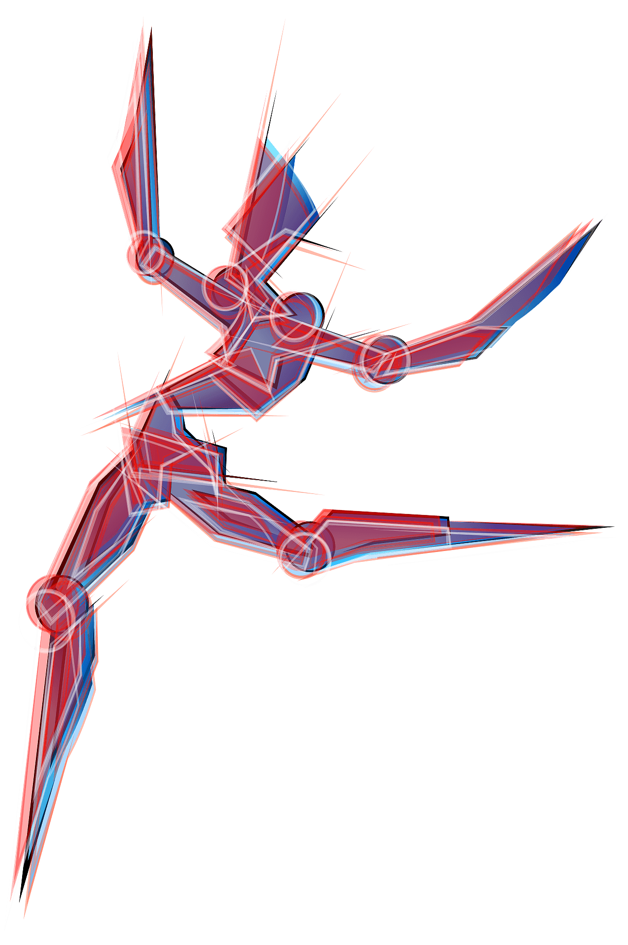 Free Clipart Speedboat - Abstract Dancer Png Transparent Png (999x1489), Png Download