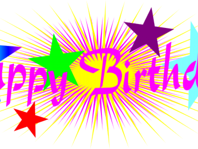 Small Clipart Happy Birthday - Happy Birthday Text Png Transparent Png (640x480), Png Download