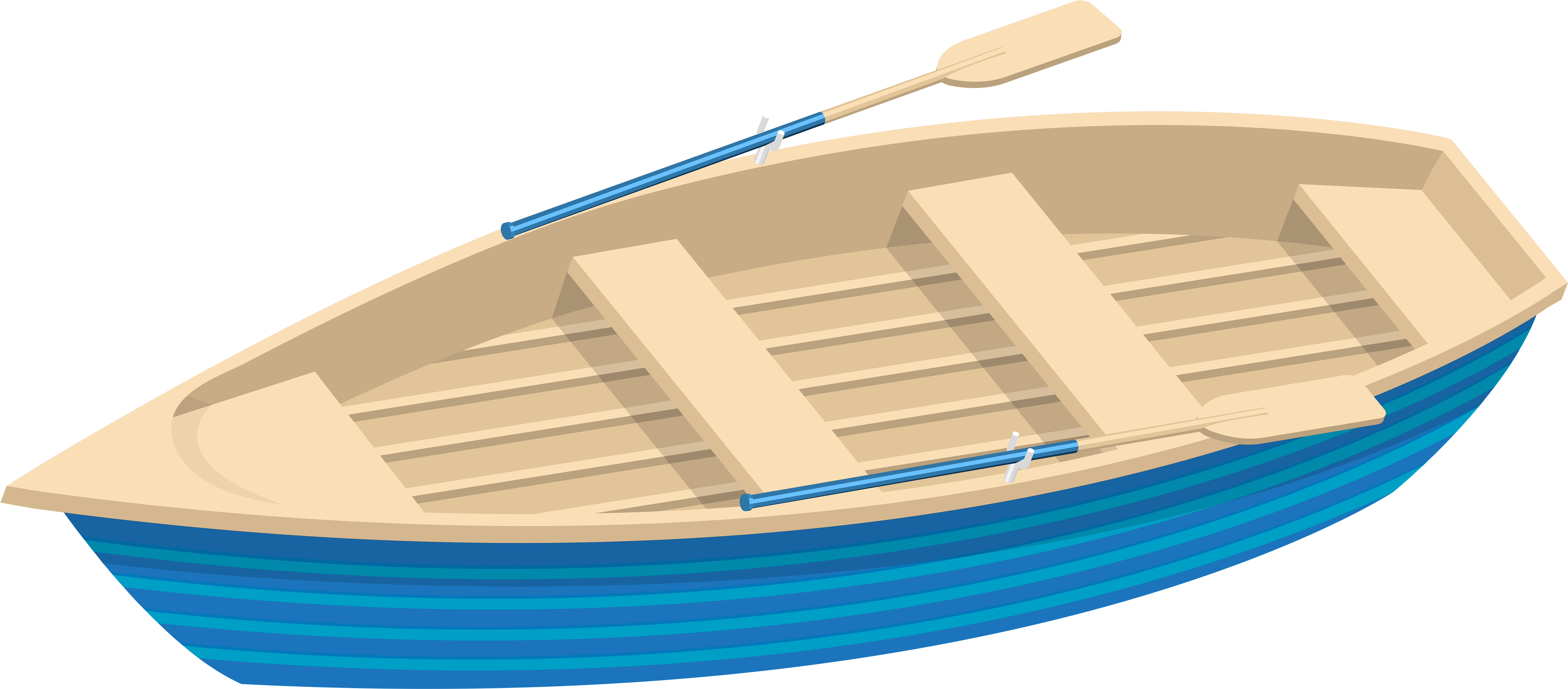 Blue Transparent Clip - Dinghy Clipart - Png Download (8000x3657), Png Download